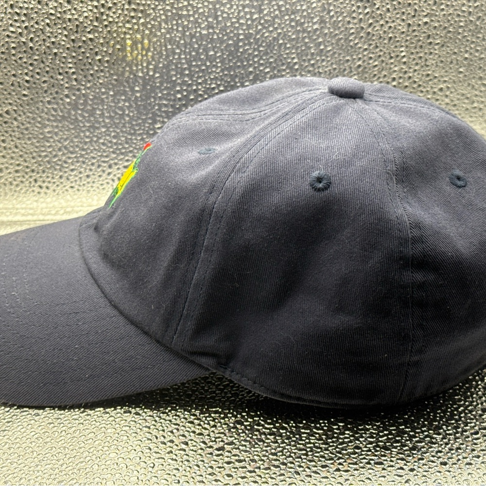 Golf Masters Navy Golf Logo Adjustable Hat with Yellow & Green Embroidery - Picture 6 of 7